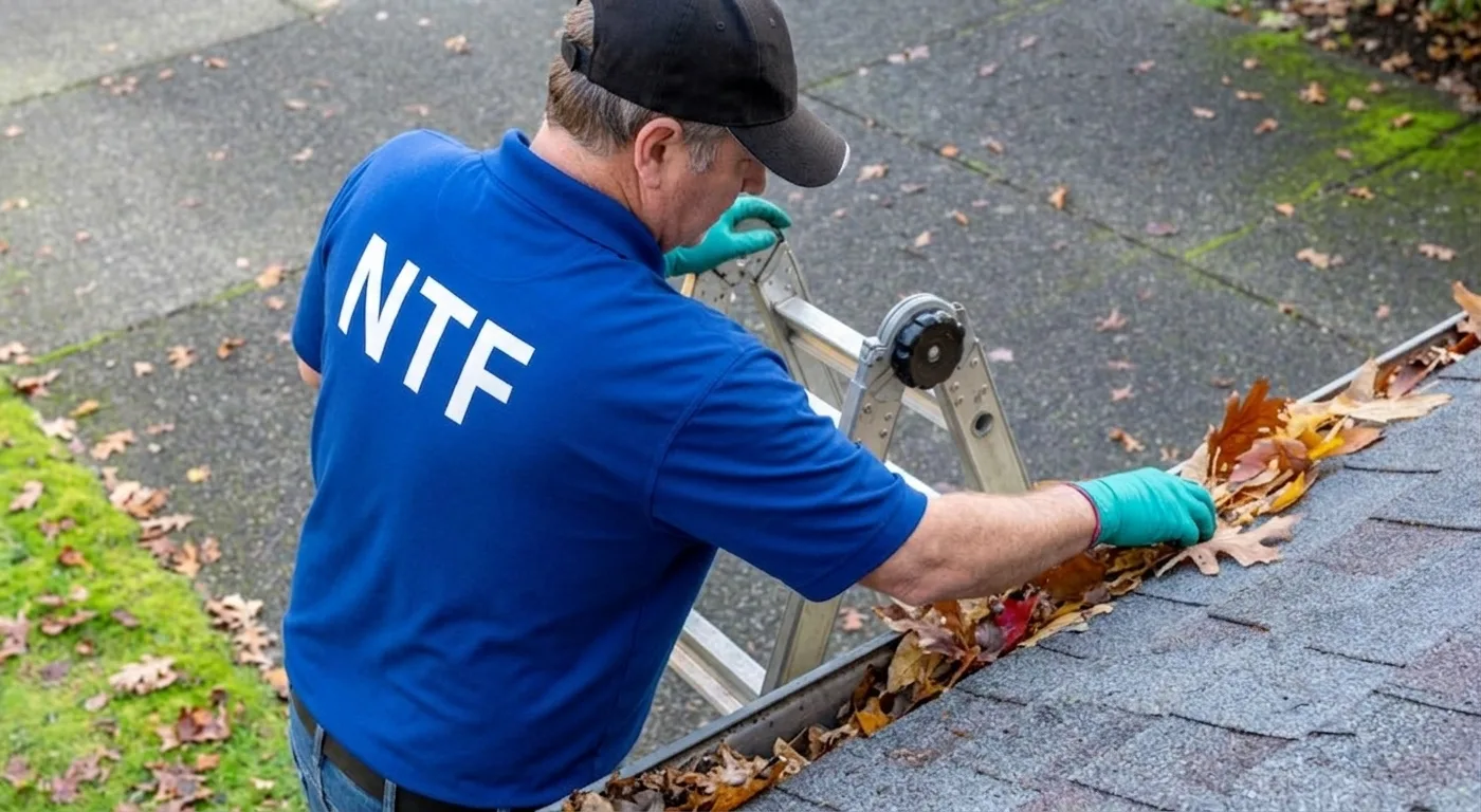 Nettoyage de gouttières